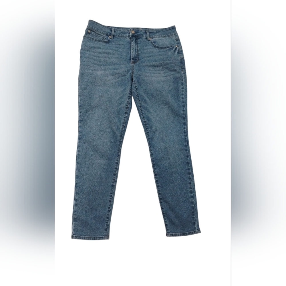 Seven7 Women's Straight Leg Jeans - Blue Denim